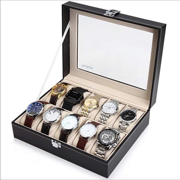 10 Watch leather display case organizer BOUTIQUE main image 5